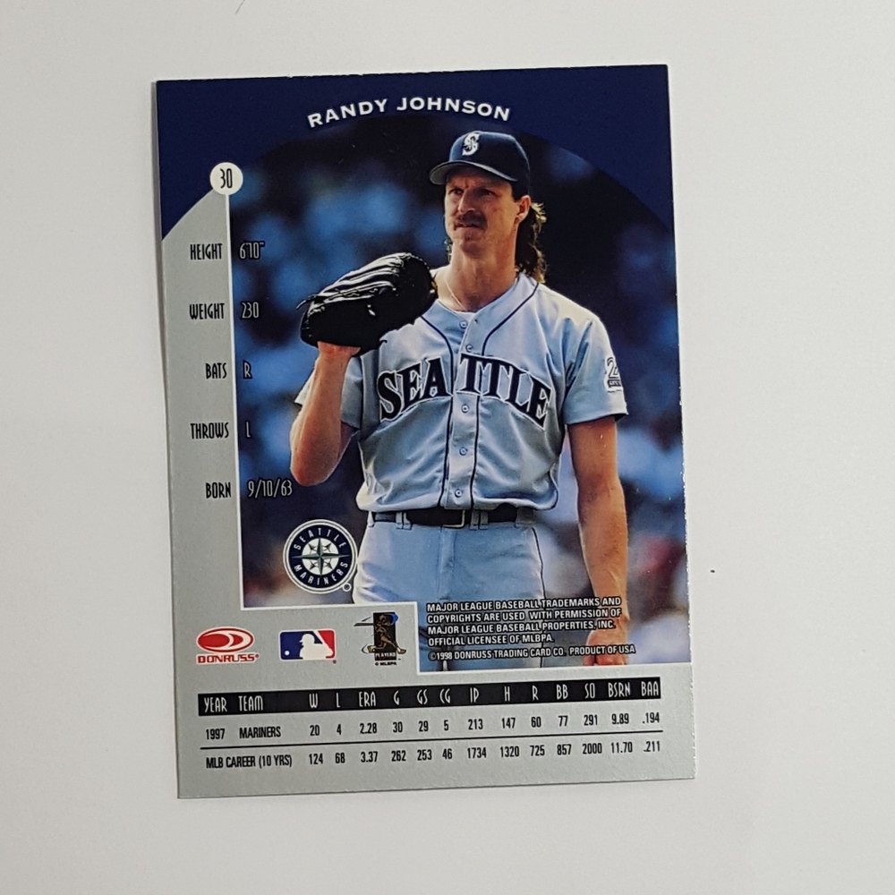 1998 Donruss Randy Johnson - Picture 3 of 3
